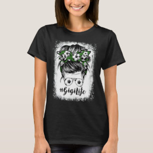 T-shirt Soccer blanchi Gigi Messy Bun Soccer