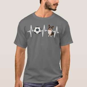 T-shirt Soccer Cardigan Welsh Corgi Amoureux des chiens He