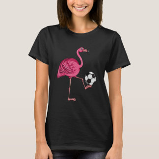 T-shirt Soccer Coach Soccer Player Pink Flamingo Soccer