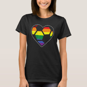 T-shirt Soccer Coeur Sport Lgbtq Rainbow Gay pride Ally Me