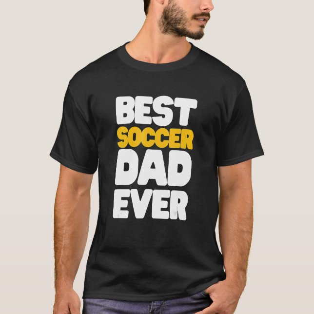 T-shirt Soccer  For Best Dad (Devant)