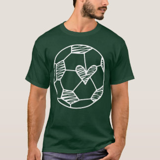 T-shirt Soccer Heart Funny Sport boy friend