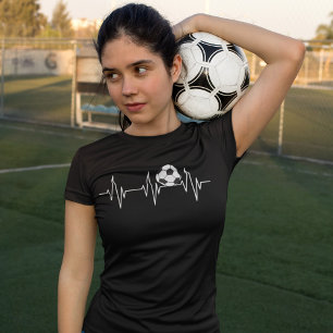 T-shirt Soccer Heartbeat Football Player
