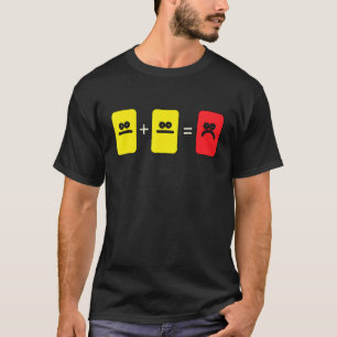 T-shirt Soccer Jaune Carte Rouge Arbitre Sport Drôle