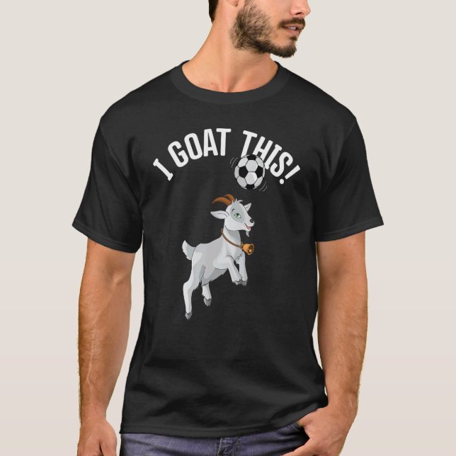 T-shirt Soccer Je Chante Cette Boule Pour Chèvre & Footbal (Devant)