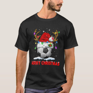 T-shirt Soccer Joyeux Noël Père Noël Rendez-vous Noël Fame