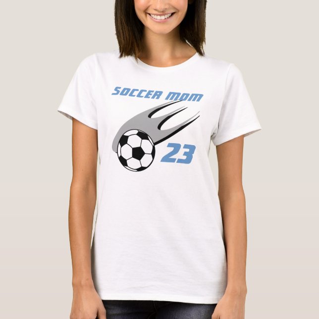 T-shirt Soccer Maman Action Personnalisable Sport (Devant)