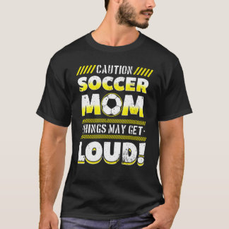 T-shirt Soccer Maman Équipe Joueuse Fête des mères