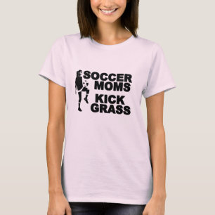 T-shirt Soccer Moms Tick Grass