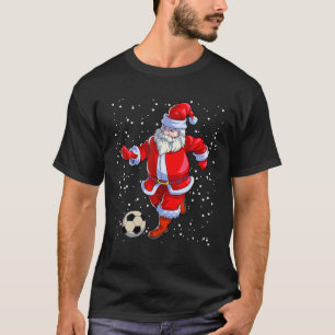T-shirt Soccer Noël Hommes Enfants Garçons Soccer Père