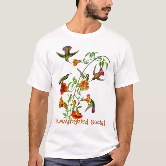 T-shirt Social de colibri (Devant)
