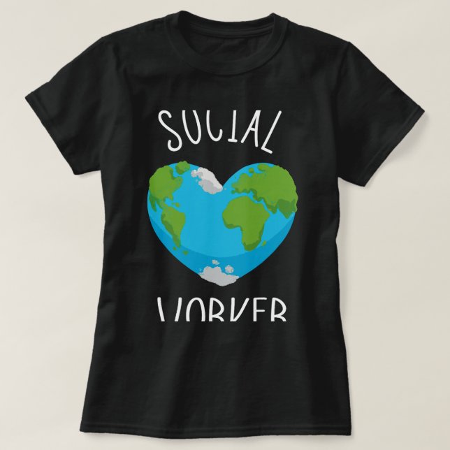 T-shirt Social Worker MSW Masters Social Worker School Soc (Design devant)