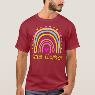 T-shirt Social Worker Rainbow