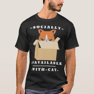 T-shirt Socialement indisponible avec introverti amateur d