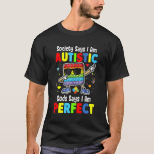 T-shirt Société Autism Dabbing dit que je suis autiste Die