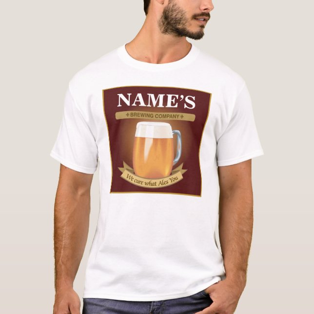 T-shirt Société de brassage personnalisée (Devant)