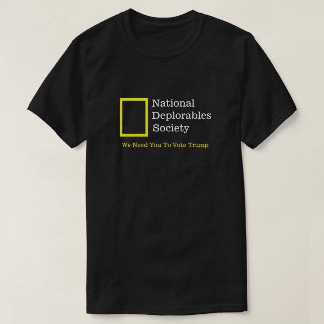 T-shirt Société nationale de Deplorables (Design devant)