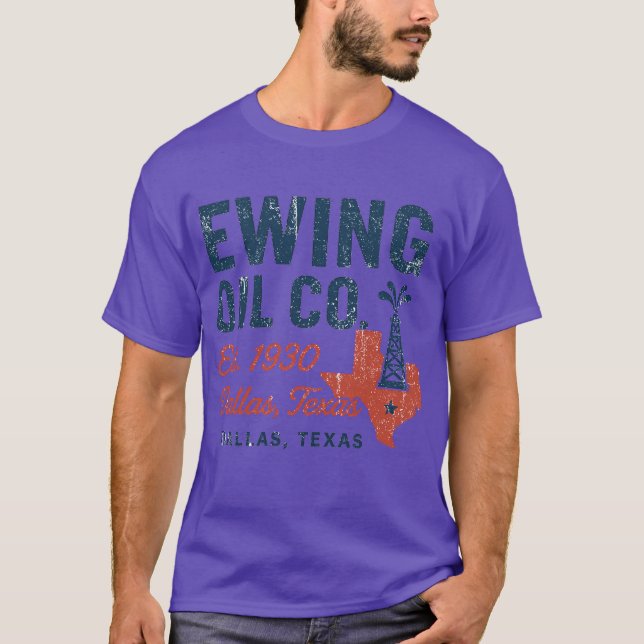 T-SHIRT SOCIÉTÉ PÉTROLIÈRE EWING (Devant)