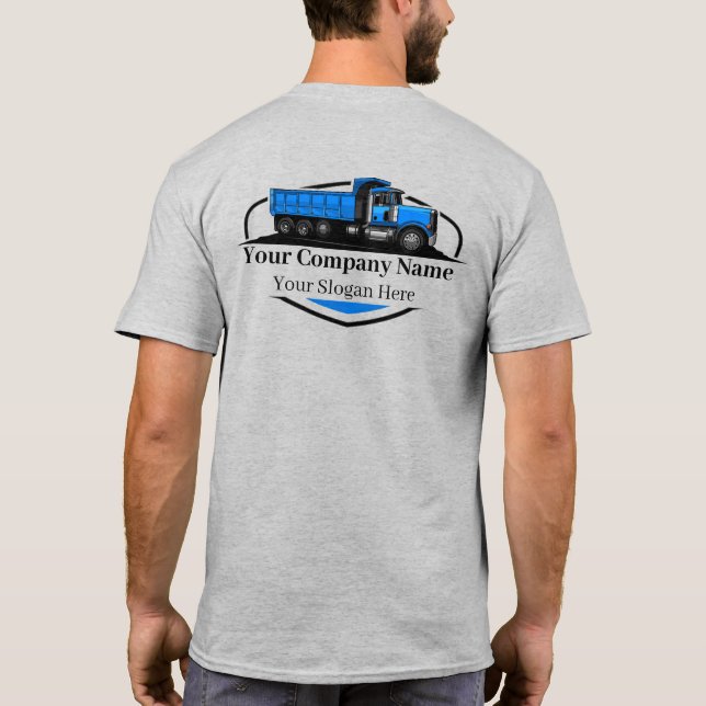 T-shirt Société professionnelle de camionnage de camions (Dos)