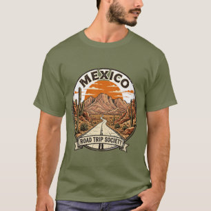 T-shirt Société Vintage Mexique Road Trip Aventure Déserti