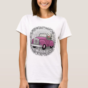 T-shirt Sock Monkey Driving Car
