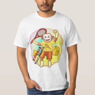 T-shirt Sock Monkey Tennis