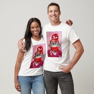 T-shirt Sock Monkeys pour Cure Ladies Performance Micro