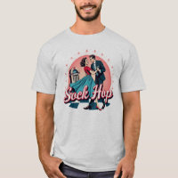 Sockhop les années 50 Danse Retro Couple Graphisme