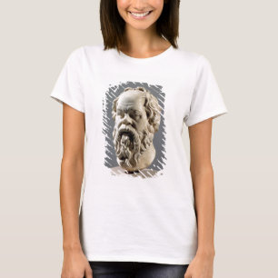 T-shirt Socrate, tête en marbre, copie d'un bronze