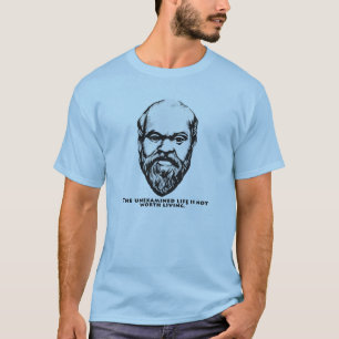 T-shirt Socrates "T-shirt de la vie non examinée"
