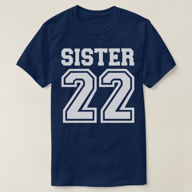 T-shirt Soeur 2022 pour nouveau sis (Design devant)