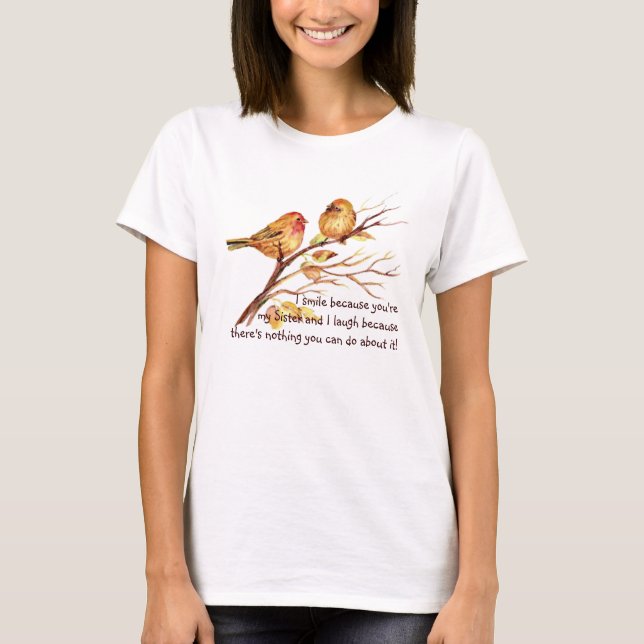 T-shirt Soeur amusante qui dit avec de mignons Humours d'o (Devant)