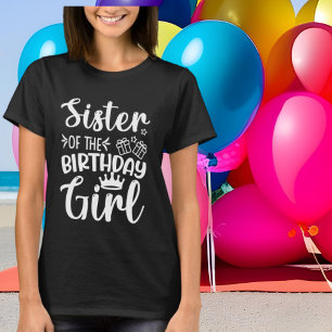 T-shirt Soeur Anniversaire Fille mot art