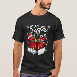 T-shirt Soeur Claus Bestie Couples Père Noël Pajamas Chris