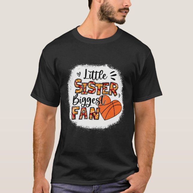 T-shirt Soeur De Basketball Chemise Petite Soeur Plus Gran (Devant)