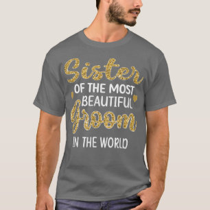T-shirt Soeur De La Belle Groom Party Sis de Groom W