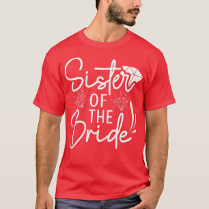 T-shirt Sœur de la mariée, mariage assorti pour l'enterrem