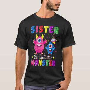 T-shirt Soeur De La Petite Famille Monstre Qui Correspond