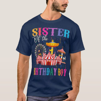 T-shirt Soeur de l'Anniversaire Garçon Ringmaster Cirque d