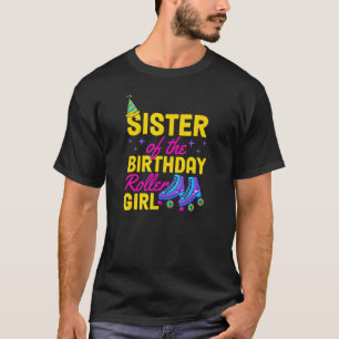 T-shirt Soeur De L'Anniversaire Roller Girl Roller Patinag