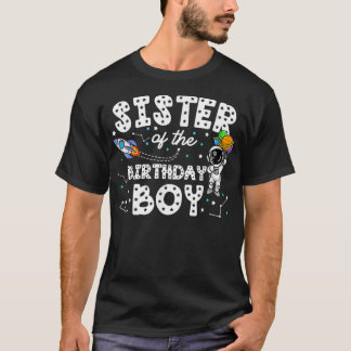 T-shirt Soeur de l'astronaute d'anniversaire Thème B