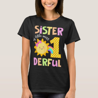 T-shirt Sœur de Little Miss Onederful pour son premier ann