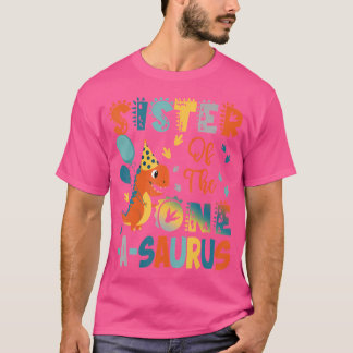T-shirt Soeur Du Dinosaure D'Anniversaire Un-A-Saurus 2E P
