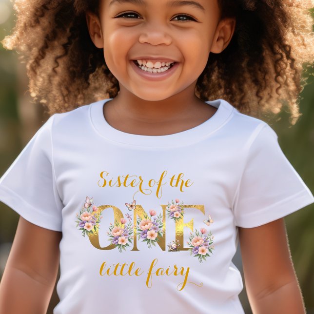 T-shirt Soeur du jardin de fées 1er anniversaire (Créateur téléchargé)
