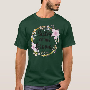 T-shirt Sœur du marié Shower Jour de mariage Sœur du marié
