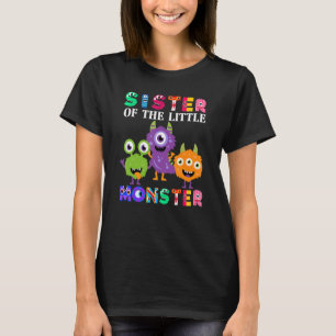 T-shirt Soeur Du Petit Monster Famille D'Anniversaire