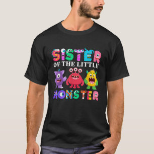T-shirt Soeur Du Petit Monster Famille D'Anniversaire