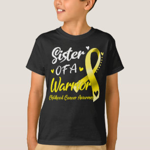 T-shirt Soeur d'un guerrier Sensibilisation au cancer de l