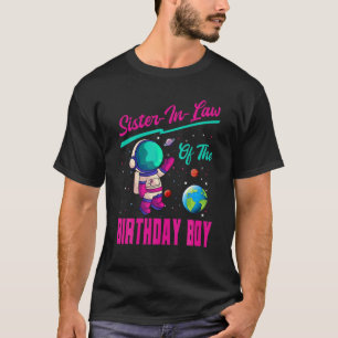 T-shirt Soeur En Droit De L'Anniversaire Boy Space Planet 
