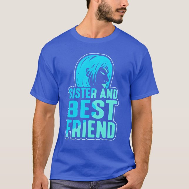 T-shirt Soeur Et Meilleure Amitié Amitié Soeurs vinta (Devant)
